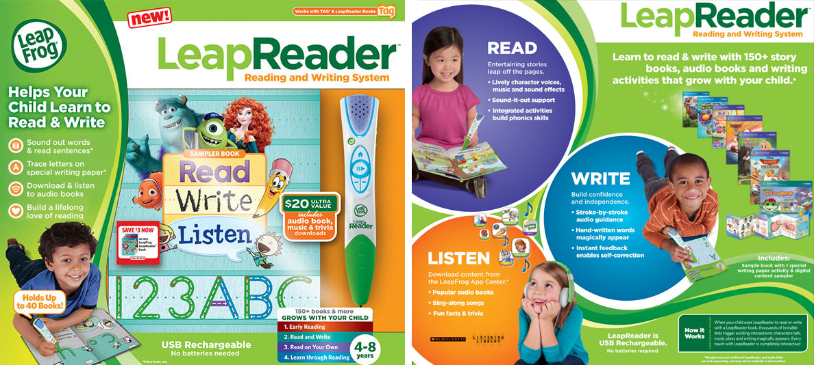 LeapReader Packaging Copy